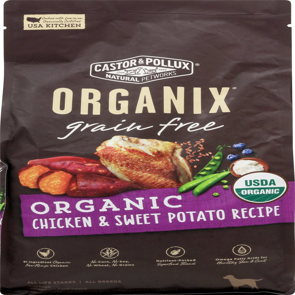 Castor & Pollux - Organix Organic Grain Free Dry Dog Food Chicken & Sweet Potato Recipe - 4 Lbs.