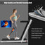 Superfit 2.25HP 2 in 1 Dual Display Folding Treadmill Jogging Machine W/APP Control Silver