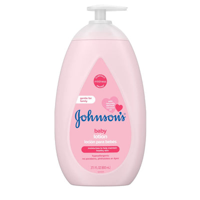 Johnson'S Moisturizing Pink Baby Body Lotion with Coconut Oil, Suitable for the Whole Family 27.1 FL OZ