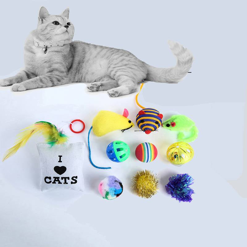 Weefy Toys Cat Lot Bulk Mice Balls Catnip Kitty Kitten Play Toy Treats Pet