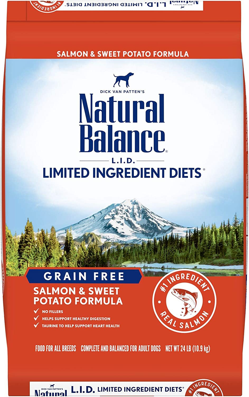 Natural Balance Limited Ingredient Diet | Adult Grain-Free Dry Dog Food | Protein Options Include Salmon, Duck, Bison, Beef, Lamb, Venison, or Chicken