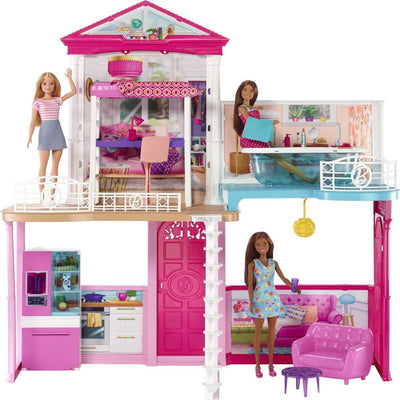 Barbie Dollhouse and Furniture Doll Playset