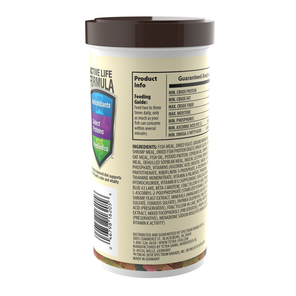 Tetra Tetramin Tropical Fish Food Flakes, XL, 2.82 Oz