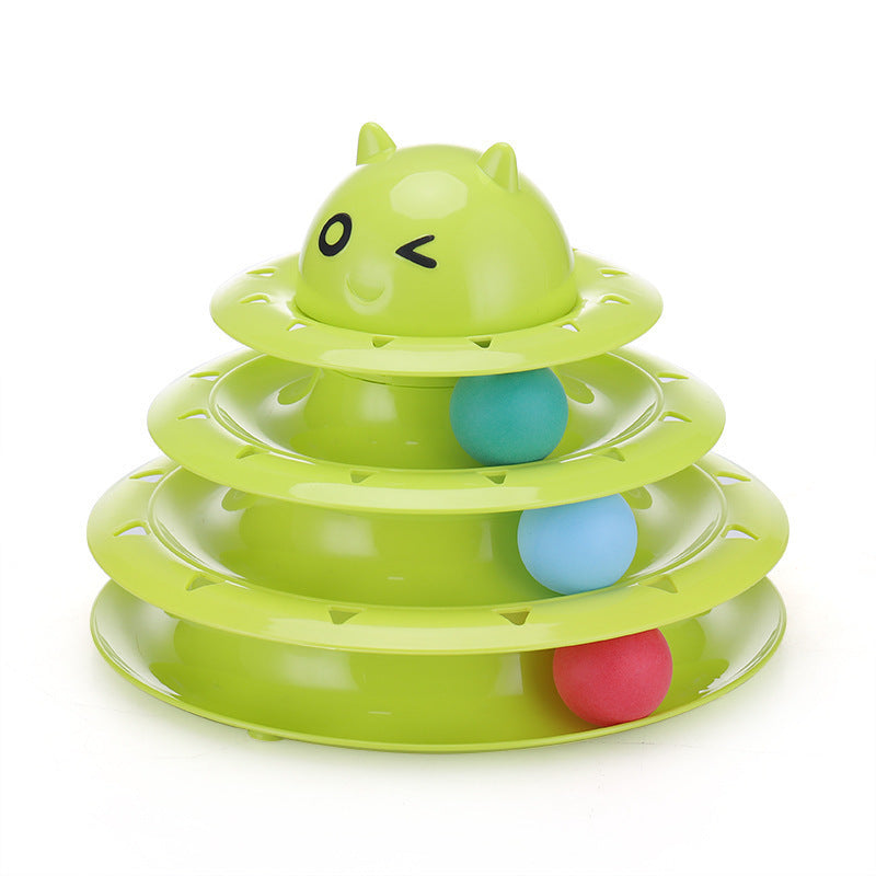 Color Cat Toy Cat Toy Three-layer Round