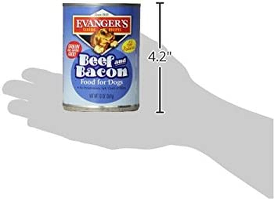 Evanger'S Heritage Classics Beef & Bacon for Dogs - 12, 12.5 Oz Cans