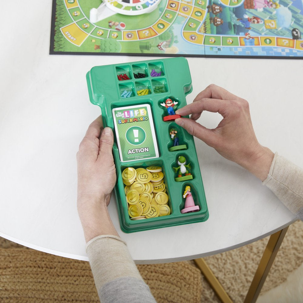 The Game of Life: Super Mario Edition Board Game for Kids Ages 8 and Up