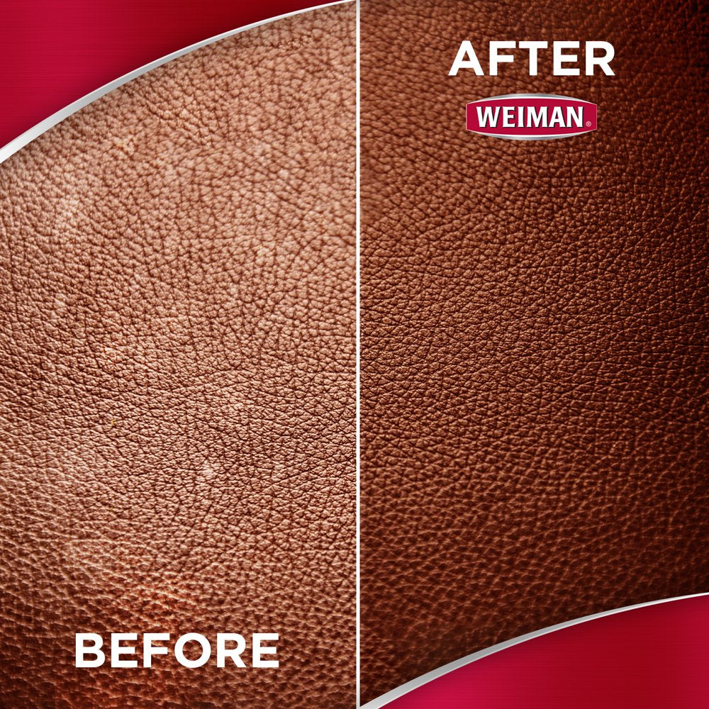 Weiman Leather Cleaner and Conditioner for Sofa, Couch, Purse, Bags, Saddles 22 Oz - 2 Pack