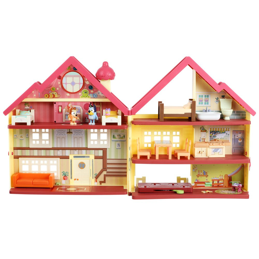 Bluey, Ultimate Lights & Sounds Playhouse with Bluey and Bingo Figures and Accessories, Preschool, Ages 3+