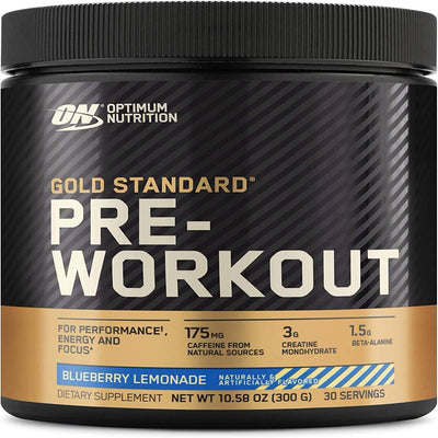 Optimum Nutrition, Gold Standard Pre Workout, Blueberry Lemonade, 10.58 Oz, 30 Servings