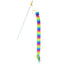 Vibrant Life Rainbow Wand Cat Toy, with Feather and Bell, 1 Pack