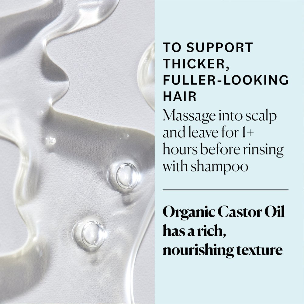 Sky Organics Organic Castor Oil to Condition for Fuller-Looking Hair, Lashes, and Brows, 16 Fl Oz