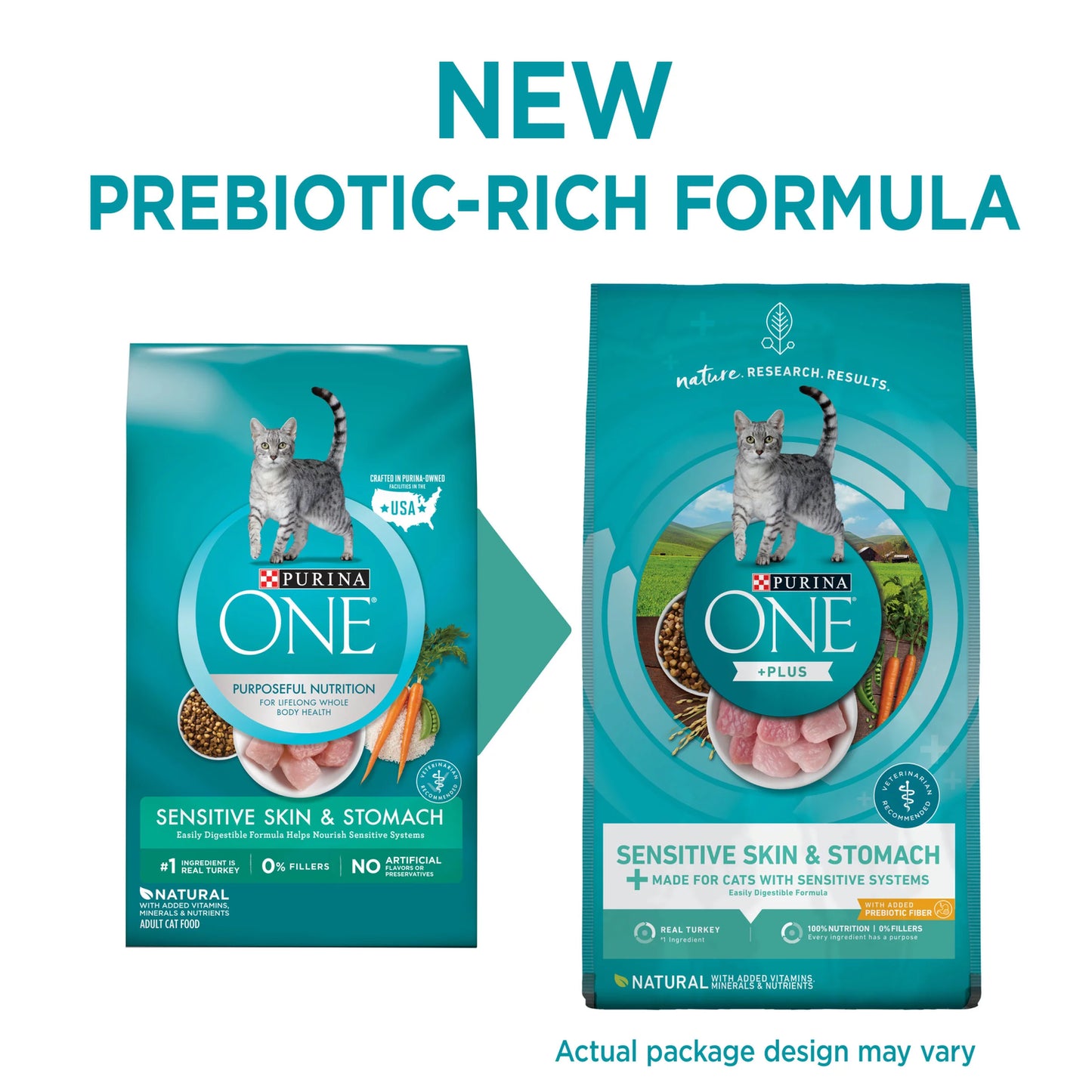 Purina ONE Natural Dry Cat Food, Sensitive Skin & Stomach Formula, 3.5 Lb. Bag