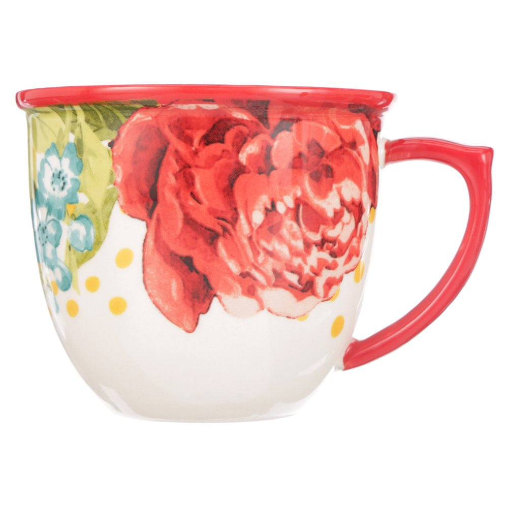 The Pioneer Woman Blossom Jubilee 4-Piece 16-Ounce Coffee Cup Set