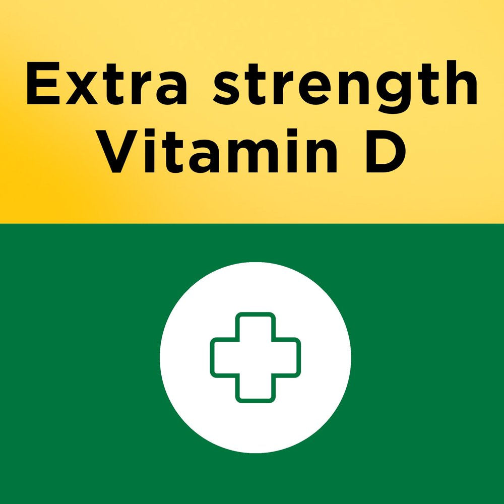 Nature Made Extra Strength Vitamin D3 5000 IU (125 Mcg) Softgels, Dietary Supplement for Bone and Immune Health Support, 100 Count