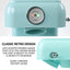Nostalgia CLSC1AQ Classic Retro Single Countertop Snow Cone Maker, Includes 1 Reusable Plastic Cup, Aqua