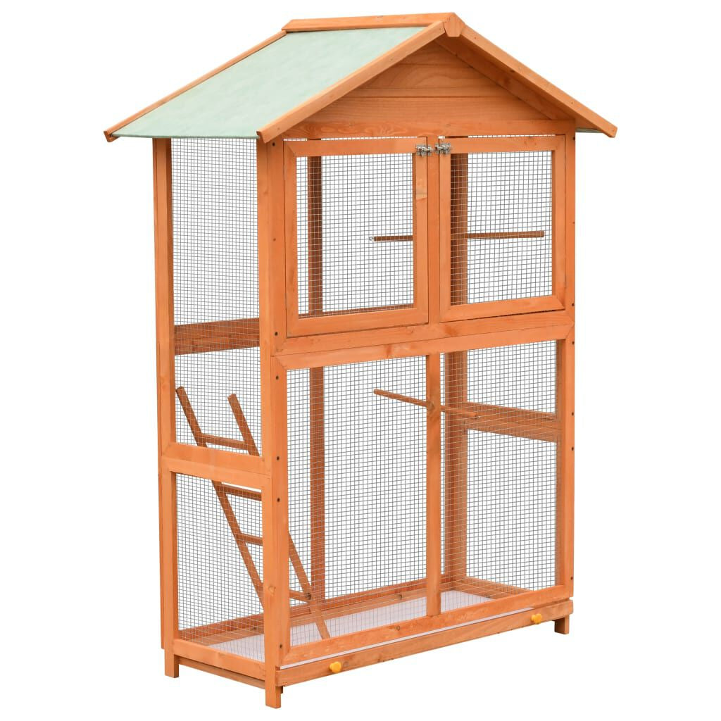 Bird Cage Solid Pine & Fir Wood 49.4"X23.4"X64.6"