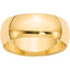 Primal Gold 14 Karat Yellow Gold 8Mm Half-Round Wedding Band Size 14