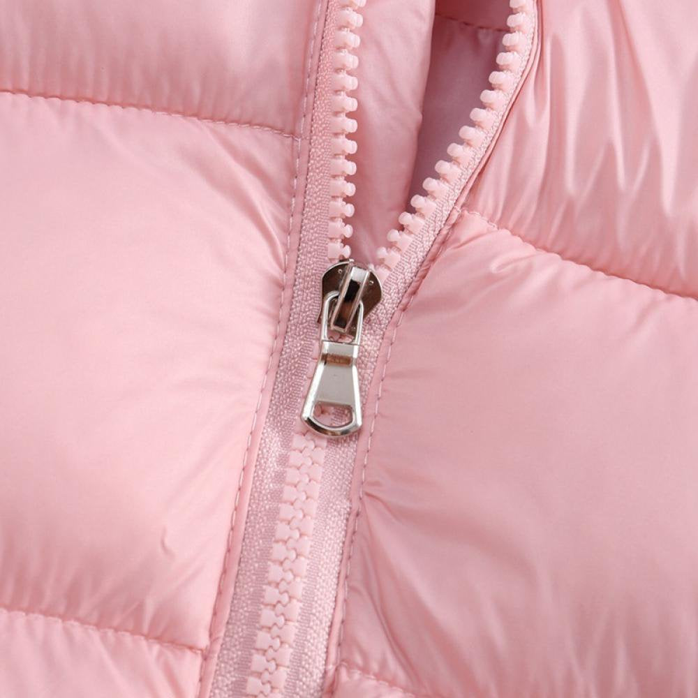 SYNPOS 18M-6T Winter Coats for Kids with Hoods Light Puffer Jacket for Baby Girls, Infants, Toddlers