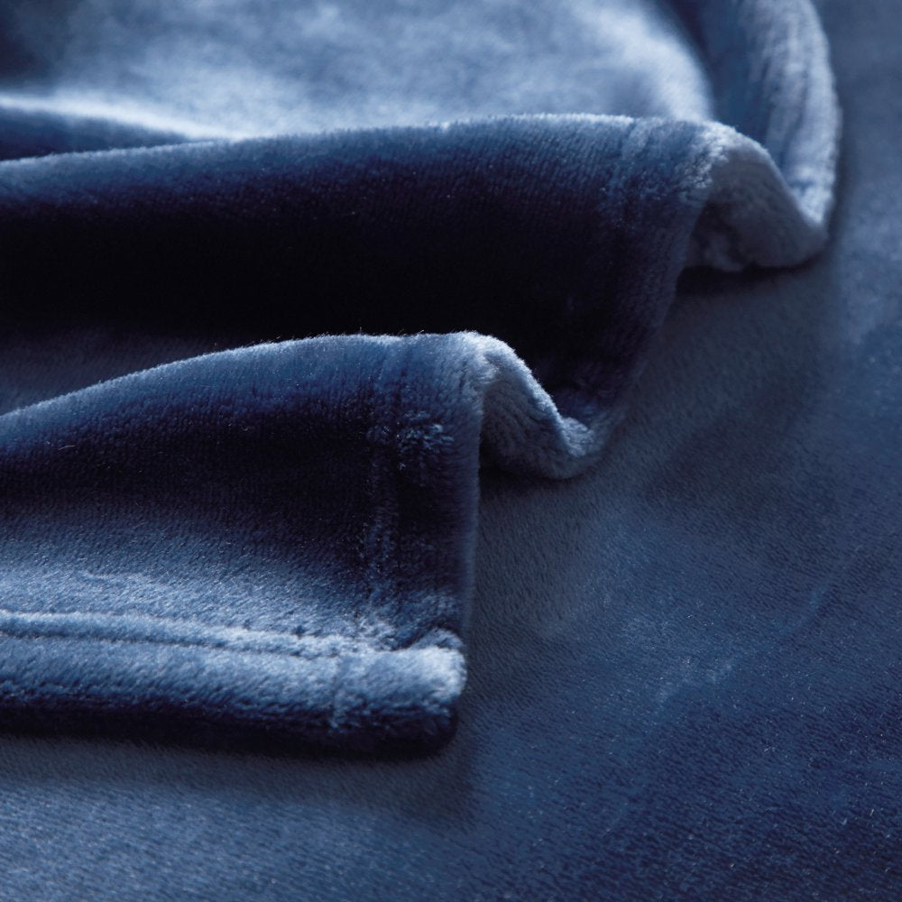 Serta so Huge Oversized Fleece Blanket, 10 Feet X 10 Feet, Blue