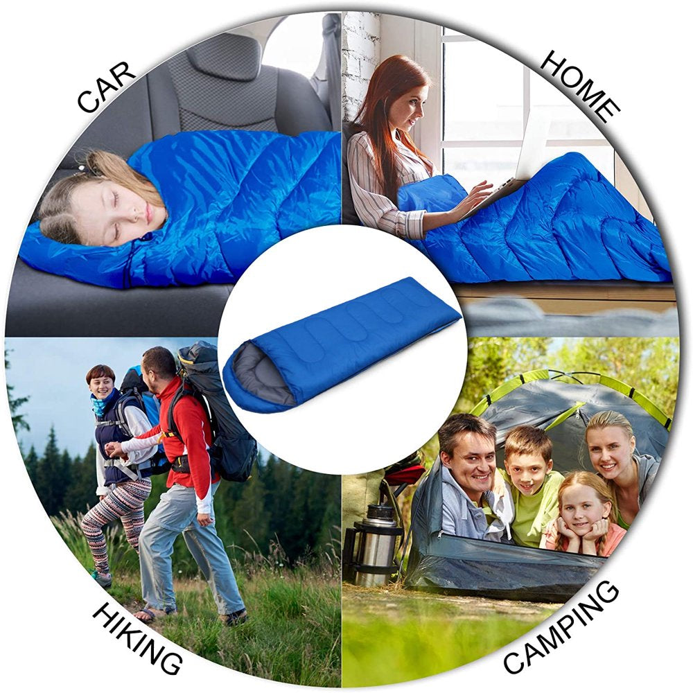 GVDV Camping Sleeping Bags for Adults Boys and Girls - Compact Sleeping Bag for Hiking, Backpacking, Cold Weather & Warm - Lightweight Packable Travel Gear Summer & Winter
