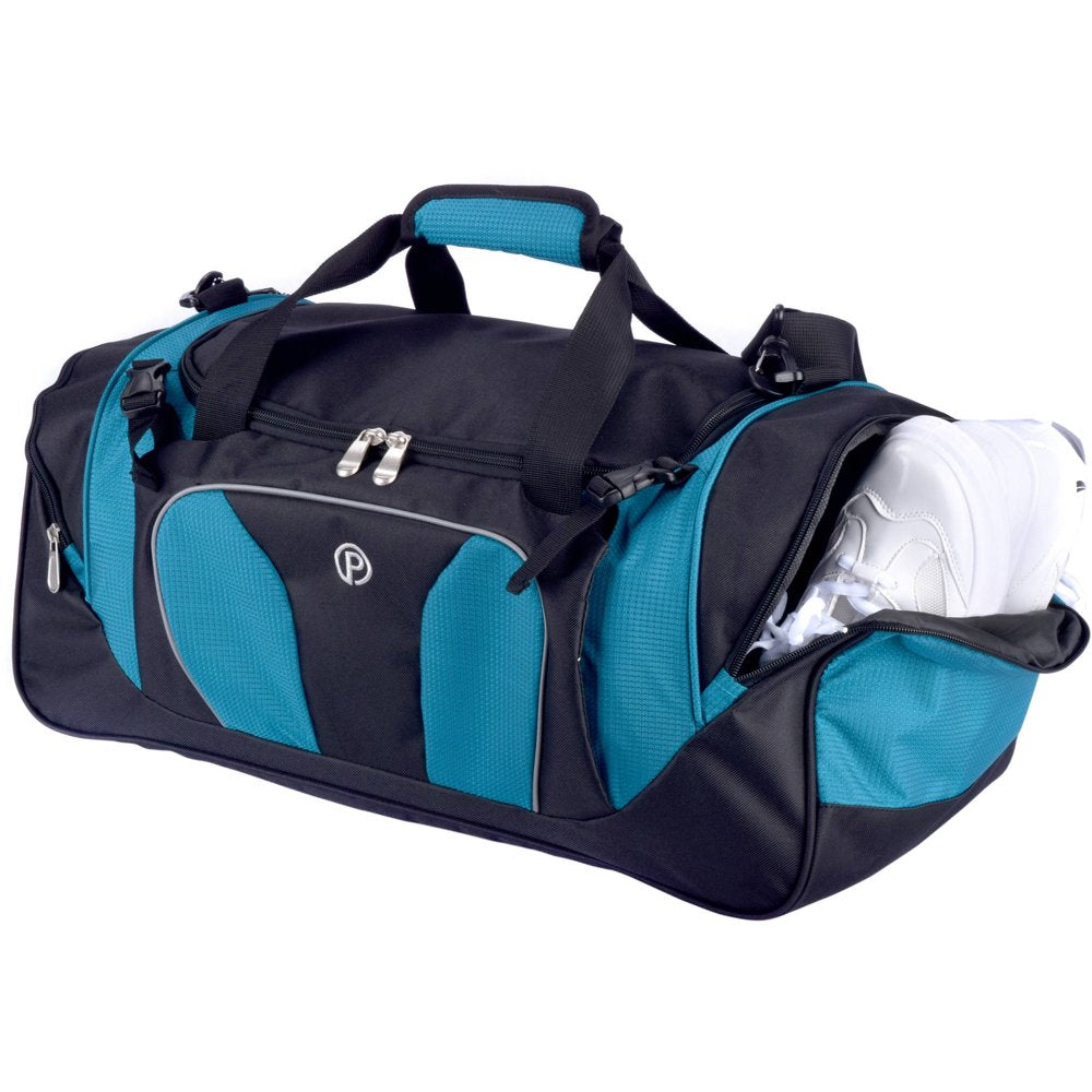 Protege 22" Sport Duffel Bag, Aqua/Black