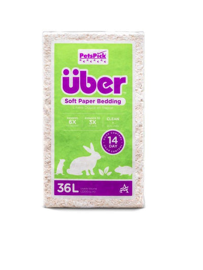 Pets Pick 36L White Uber Pet Bedding, Hamster, Rabbit, Rat